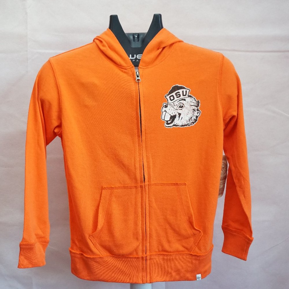 Oregon State University Beavers Women's 47 Brand Full Zip Orange Hoodie Size S